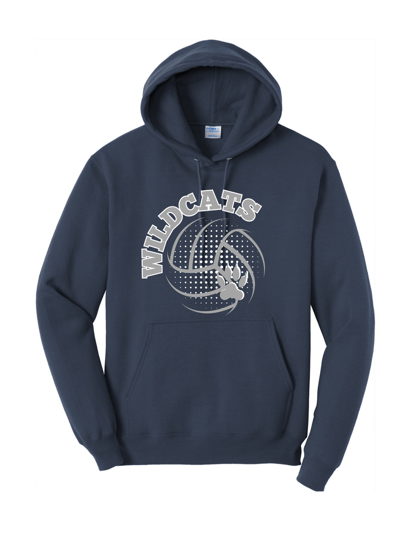 Navy Volleyball Design 1 Hoodie