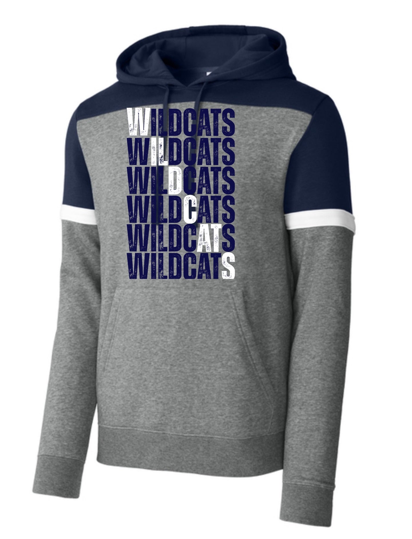 Adult Sport-Tek Color block Hoodie Design 1