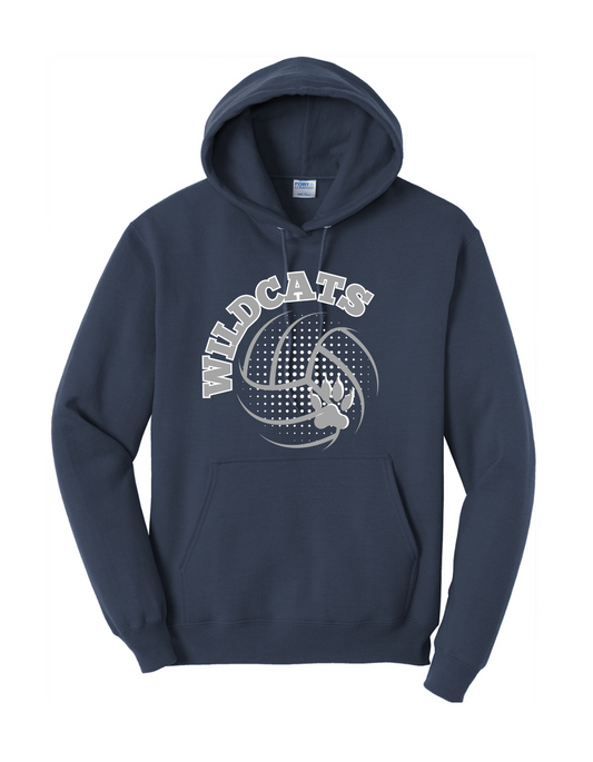 Navy Volleyball Design 1 Hoodie