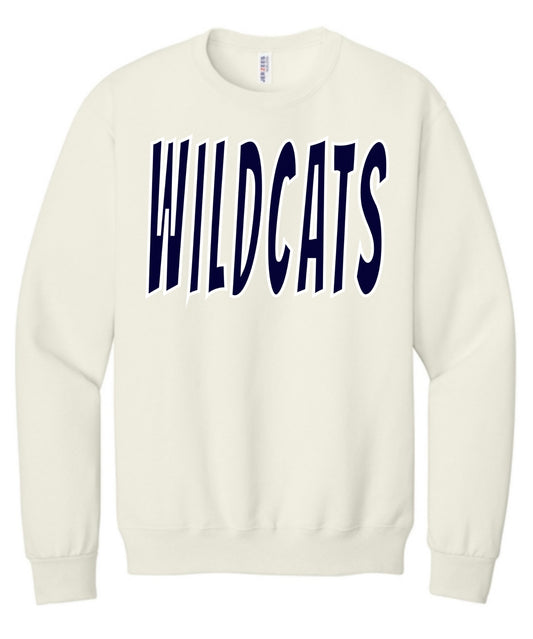 Youth-Adult Sweet Cream Heather Unisex Jerzees NuBlend Crewneck Sweatshirt with Design 3