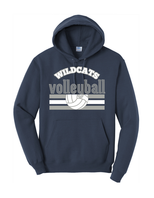 Navy Volleyball Design 2 Hoodie