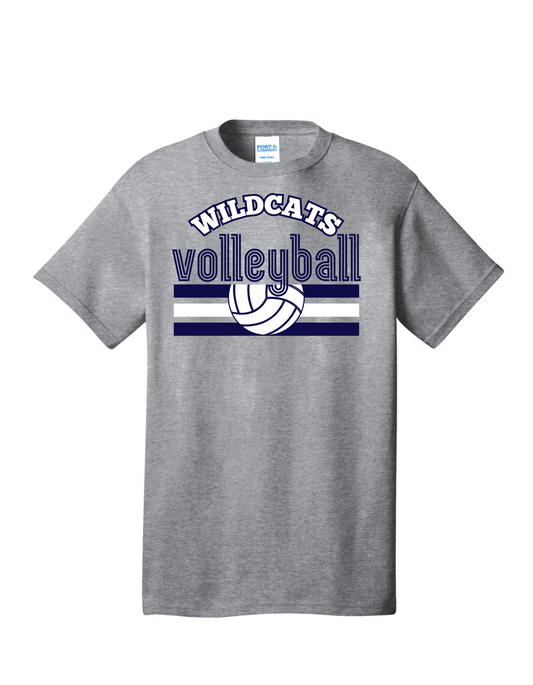 Athletic Gray Volleyball Design 2 Tee